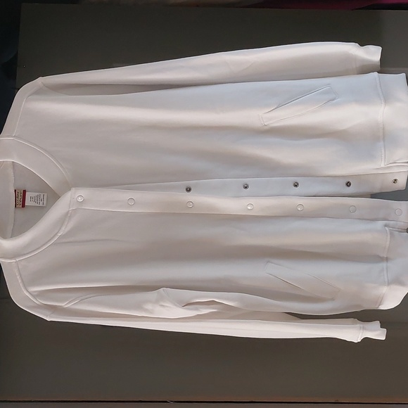 White Fleece Sweat Shirt Sz L NWOT. - Picture 1 of 10